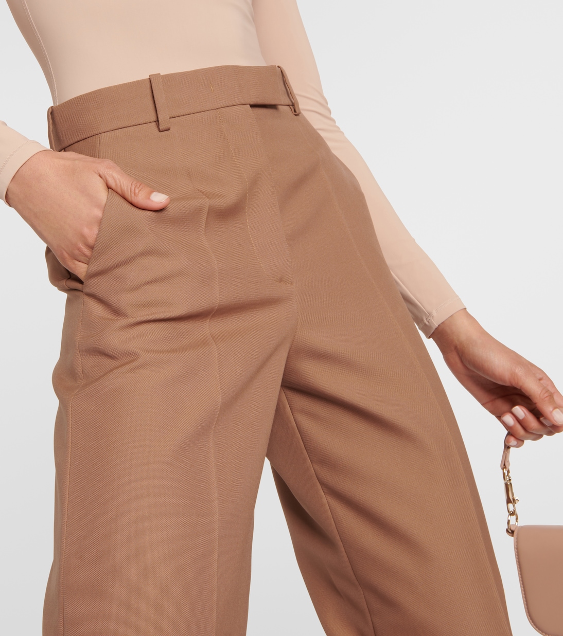 Pantaloni a gamba larga e vita alta | Valentino