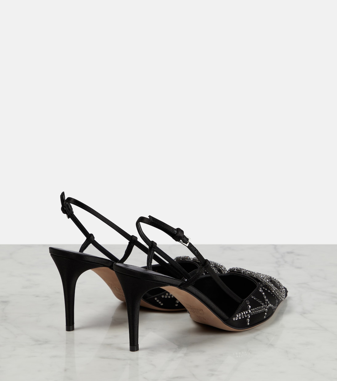 Escarpins VLogo Signature en satin | Valentino Garavani