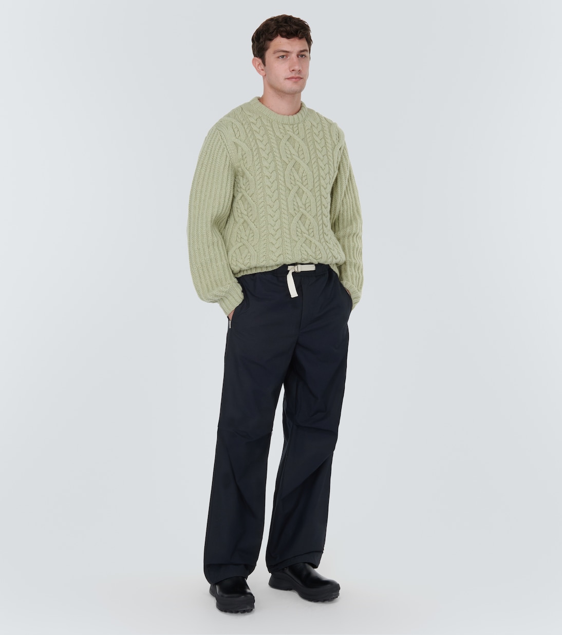 Pantalones de algodón con cremallera | Jil Sander