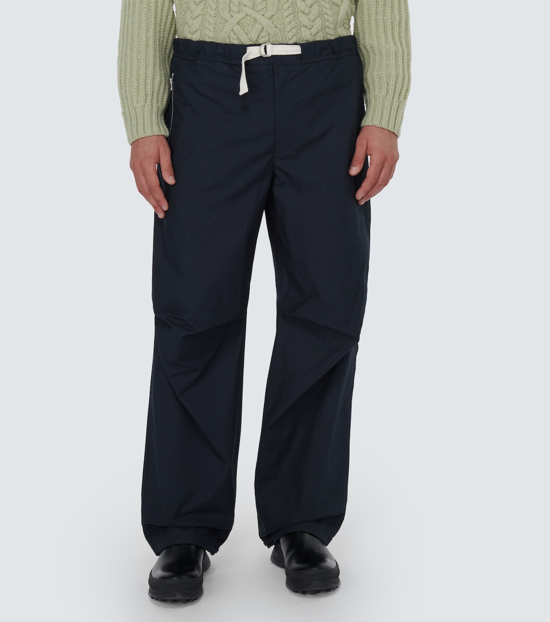 Pantalones de algodón con cremallera | Jil Sander