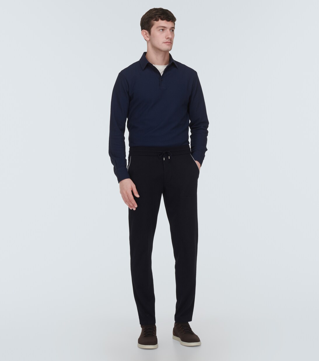 Cotton piqué polo shirt | Loro Piana