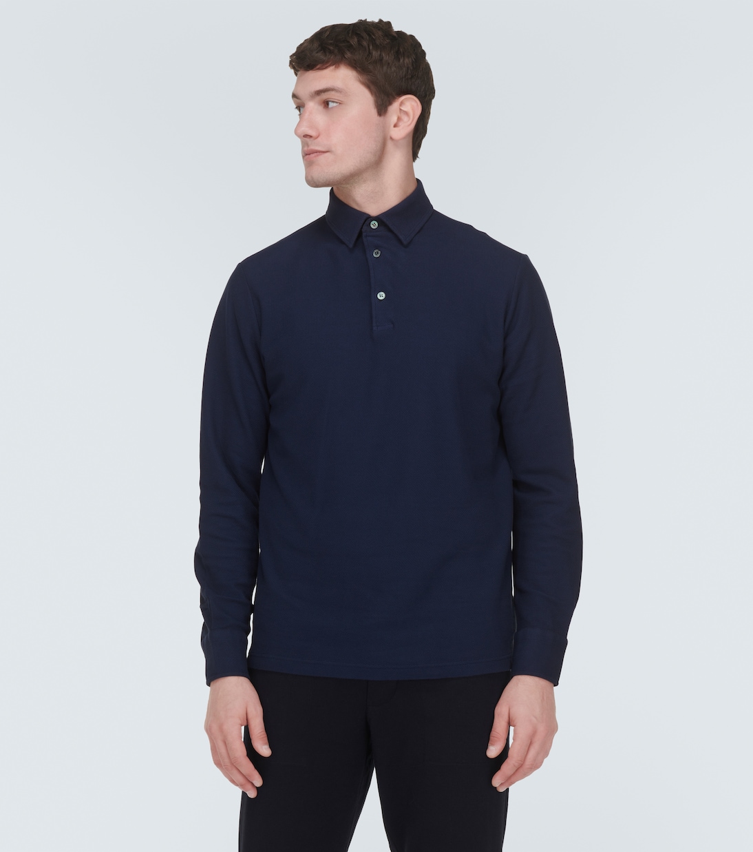 Cotton piqué polo shirt | Loro Piana