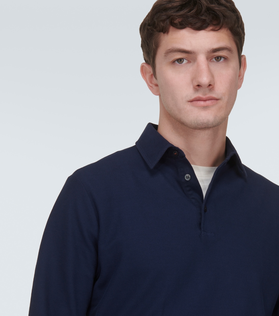 Cotton piqué polo shirt | Loro Piana