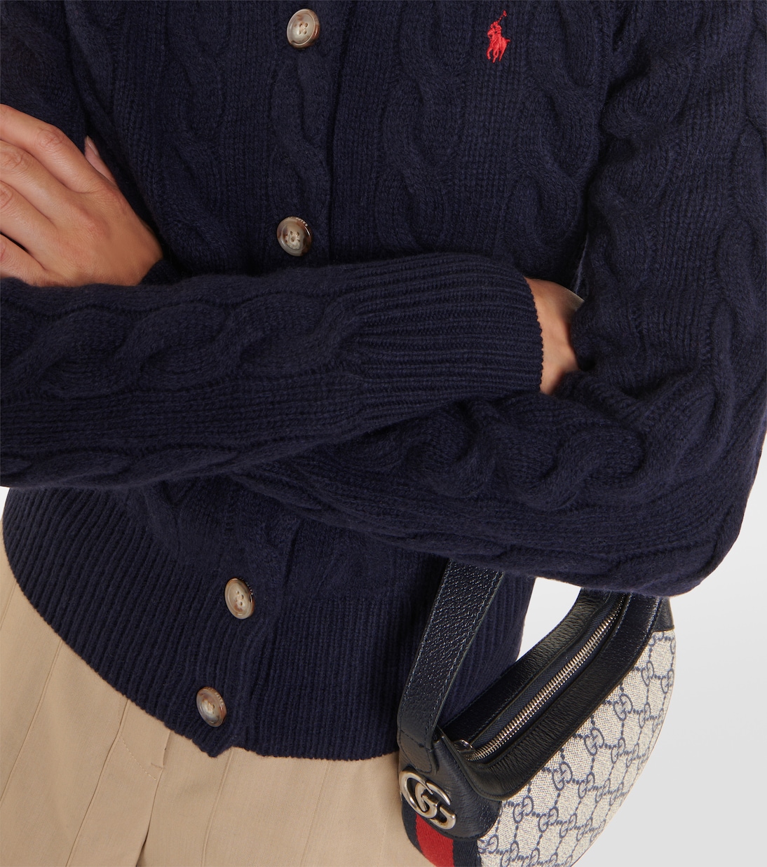 Súeter tejido de punto grueso con mezcla de lana y cachemira de Polo Ralph Lauren para jóvenes