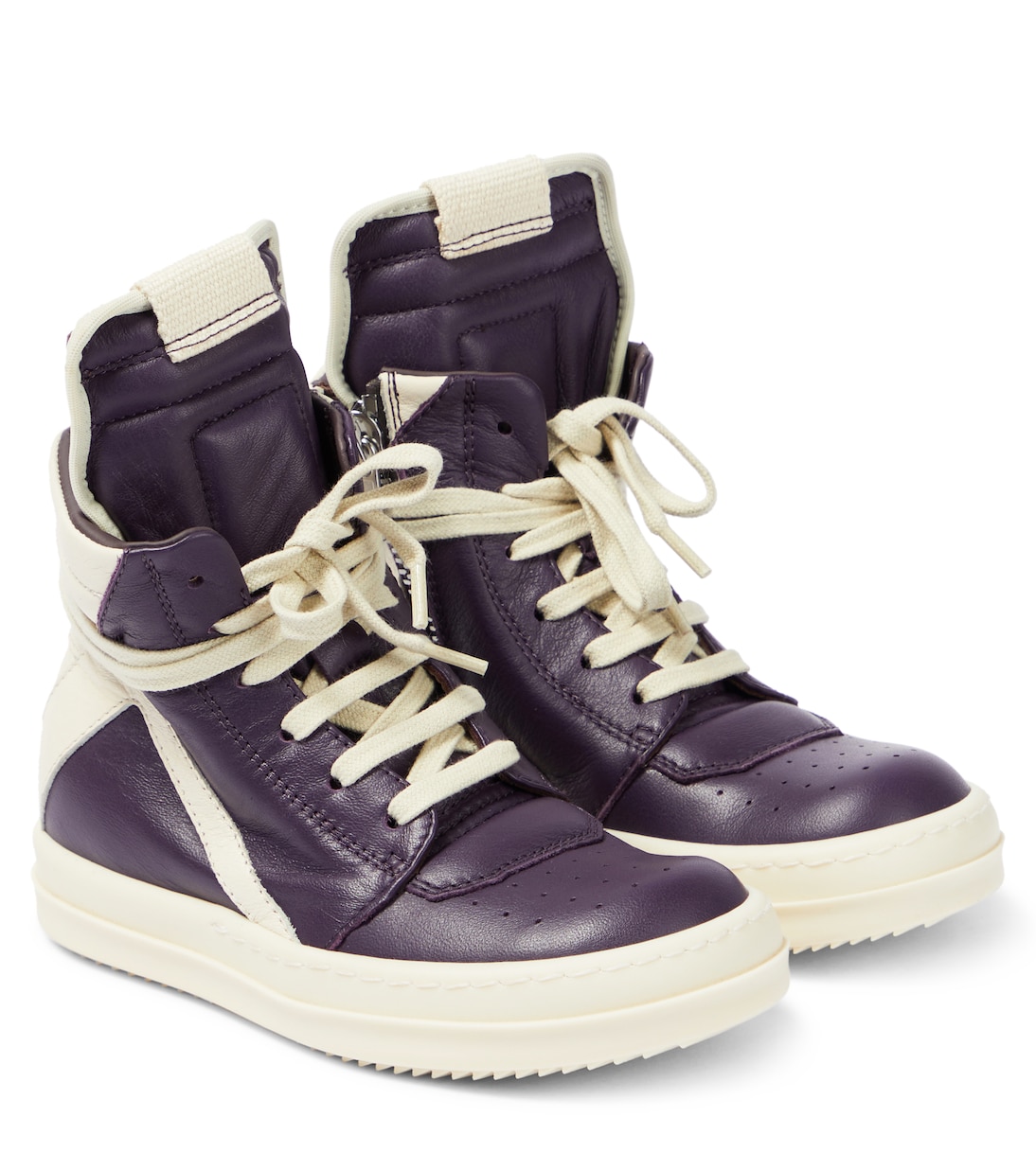 High-Top Sneakers Geobasket aus Leder | Rick Owens Kids