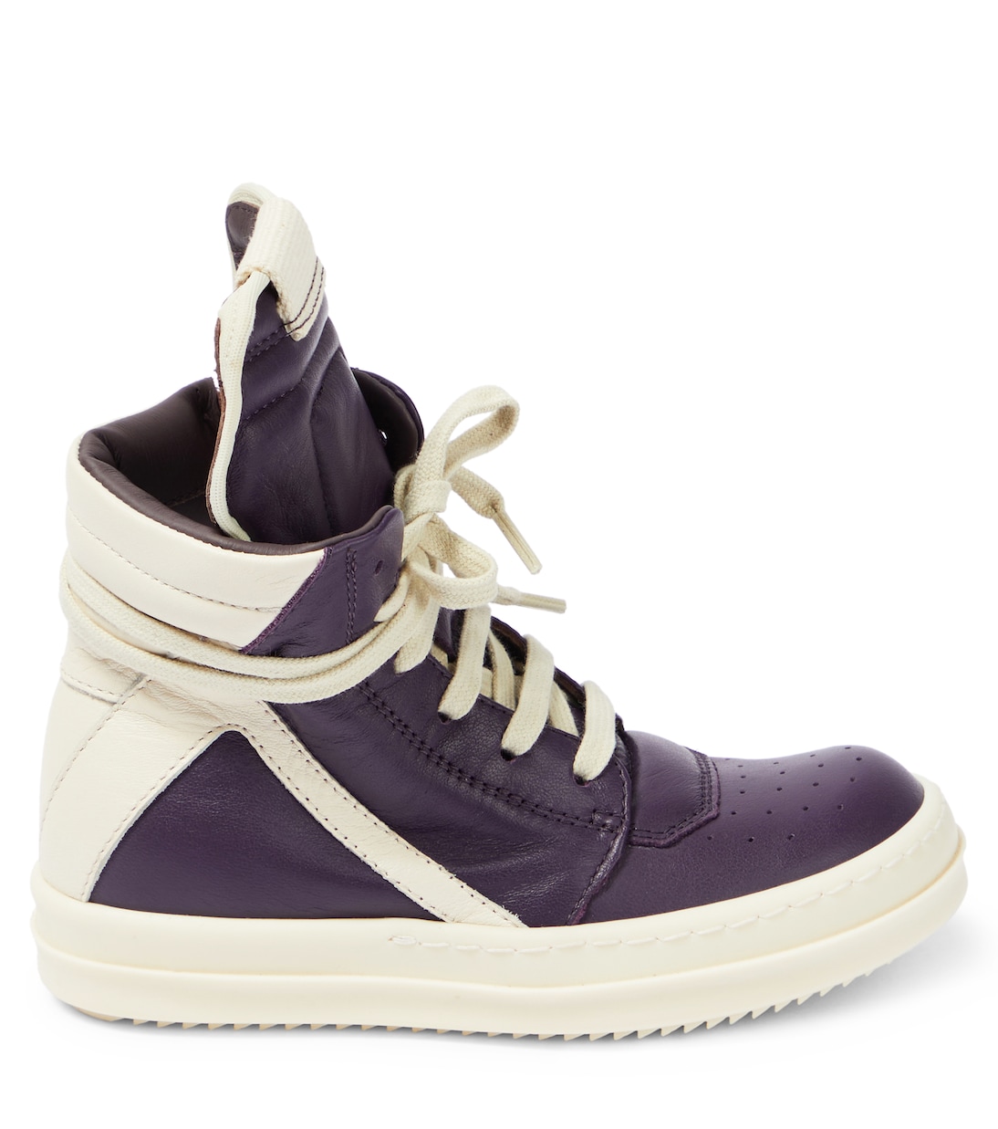 High-Top Sneakers Geobasket aus Leder | Rick Owens Kids