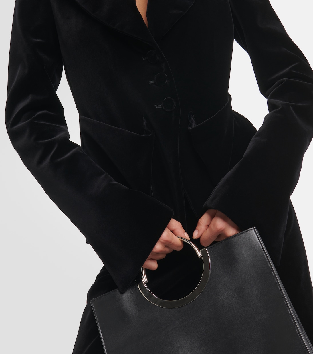Blazer de botonadura simple en satén | Tom Ford