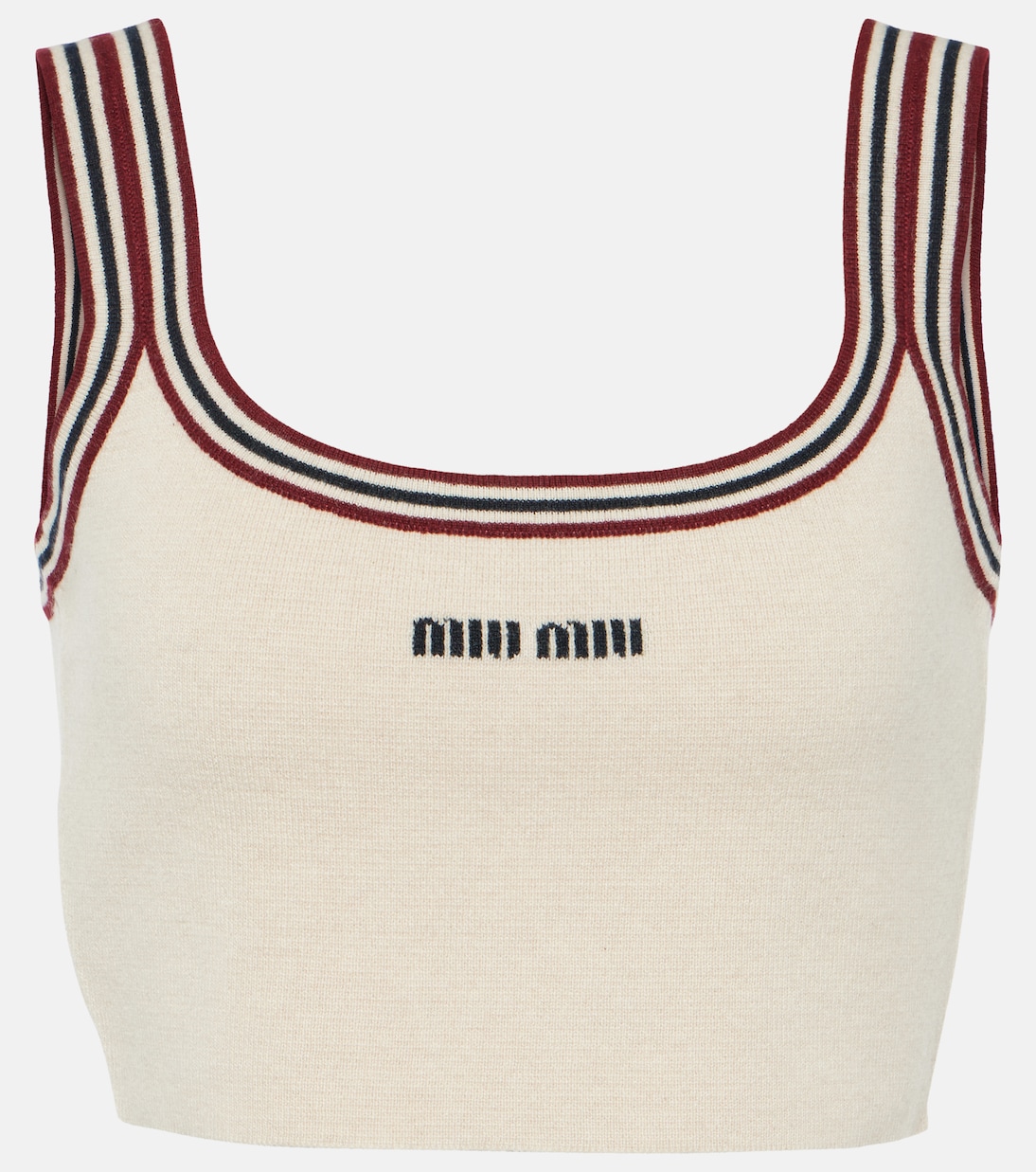 Top raccourci en cachemire | Miu Miu