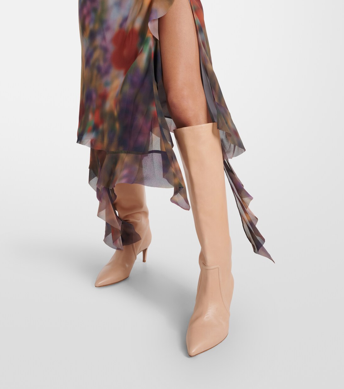 Stiletto 60 leather knee-high boots | Paris Texas