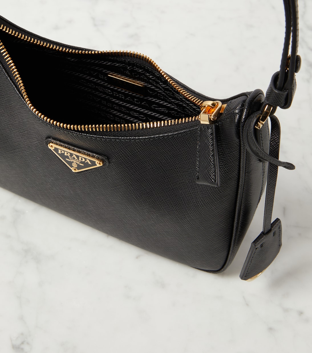 Borsa a spalla Re-Edition Mini in pelle | Prada