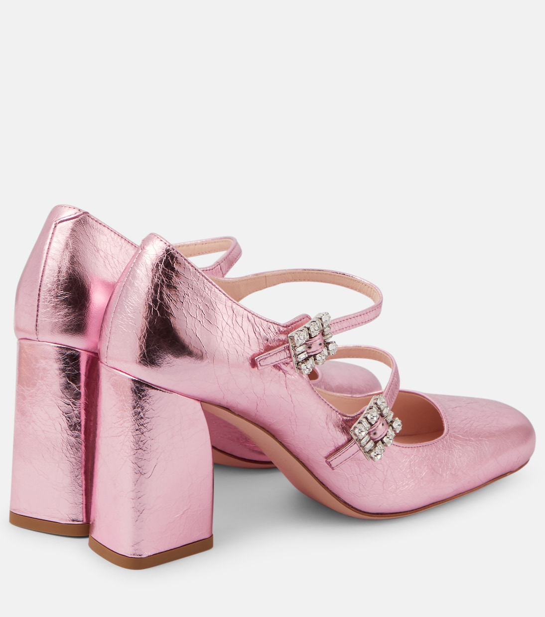 Très Vivier Babies Mini metallic leather pumps | Roger Vivier