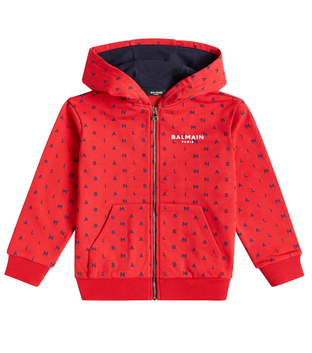 Sudadera con capucha de algodón con logo | Balmain Kids