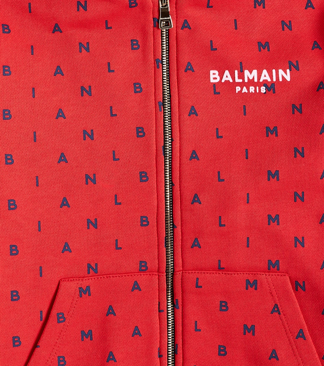 Sudadera con capucha de algodón con logo | Balmain Kids