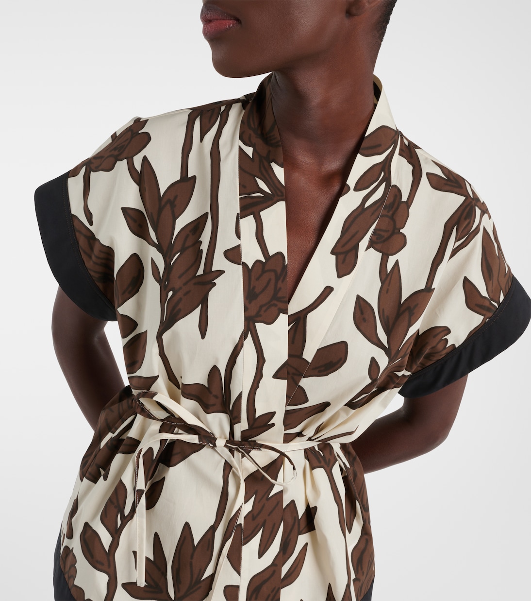 Top en coton à fleurs | Brunello Cucinelli