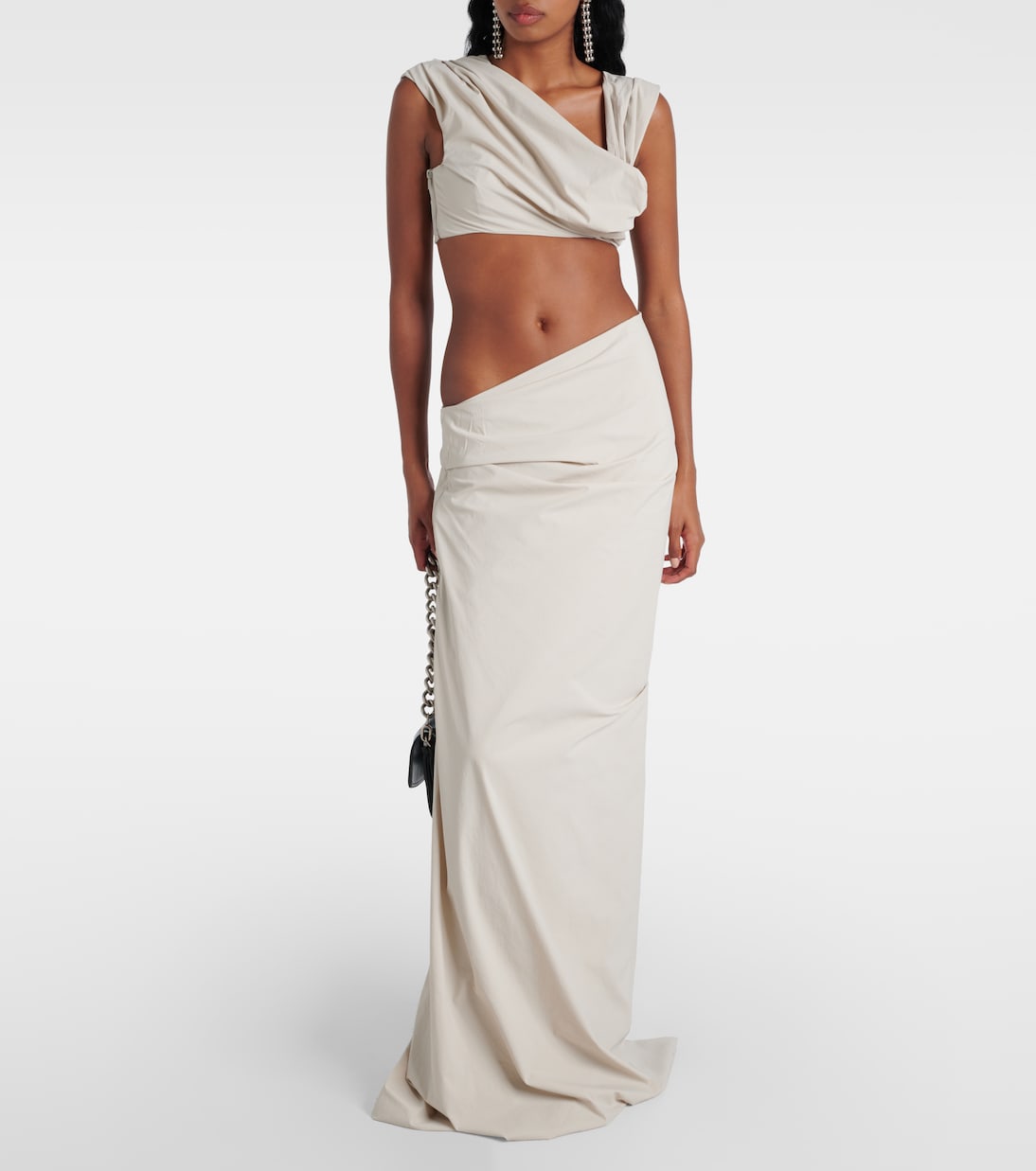 Structured high-rise maxi skirt | Entire Studios