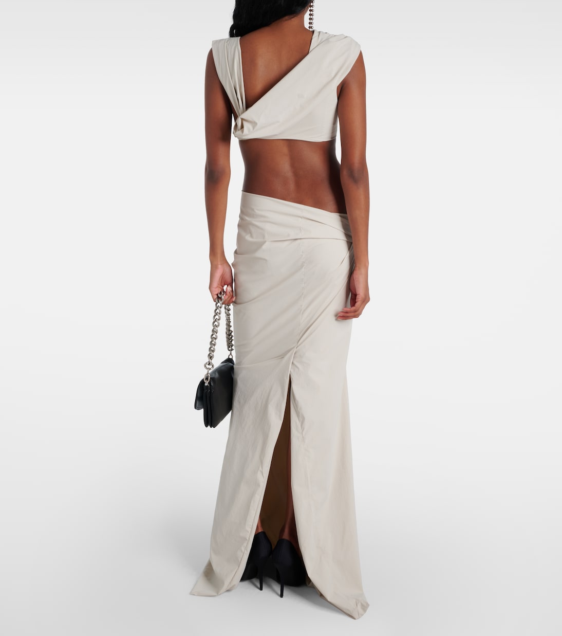 Structured high-rise maxi skirt | Entire Studios