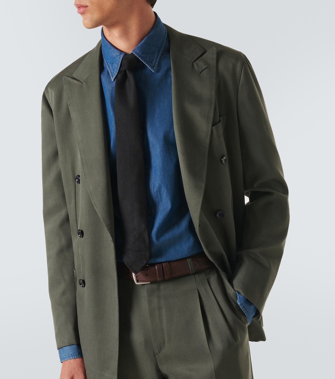 Blazer Soffio in gabardine di seta e cashmere | Brioni