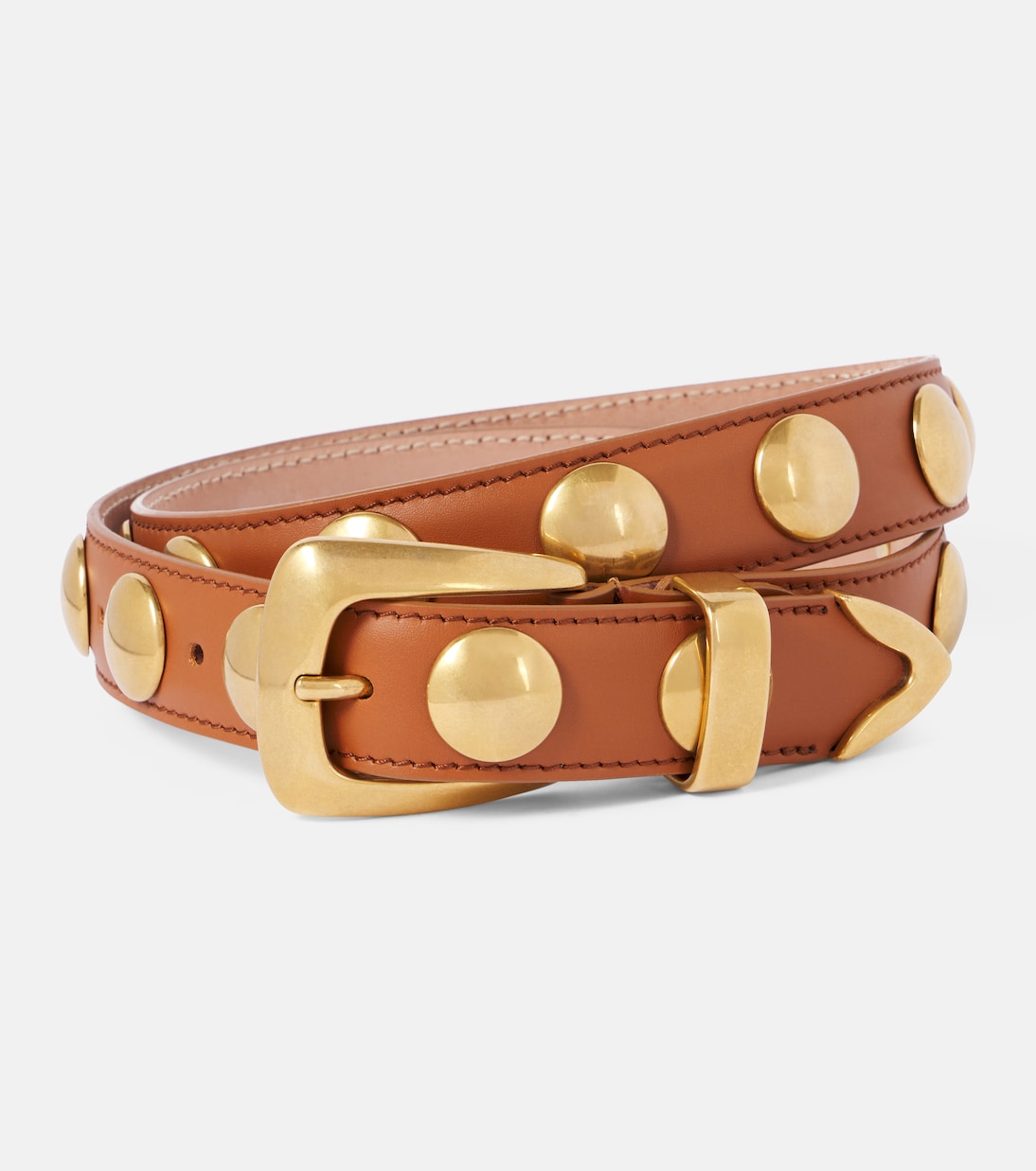 Cintura Benny in pelle con borchie | Khaite
