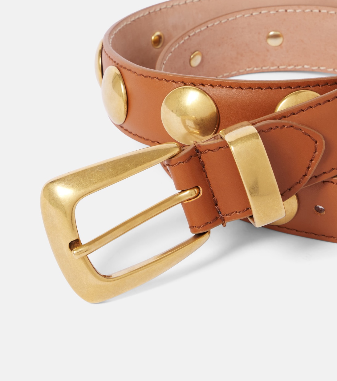 Cintura Benny in pelle con borchie | Khaite