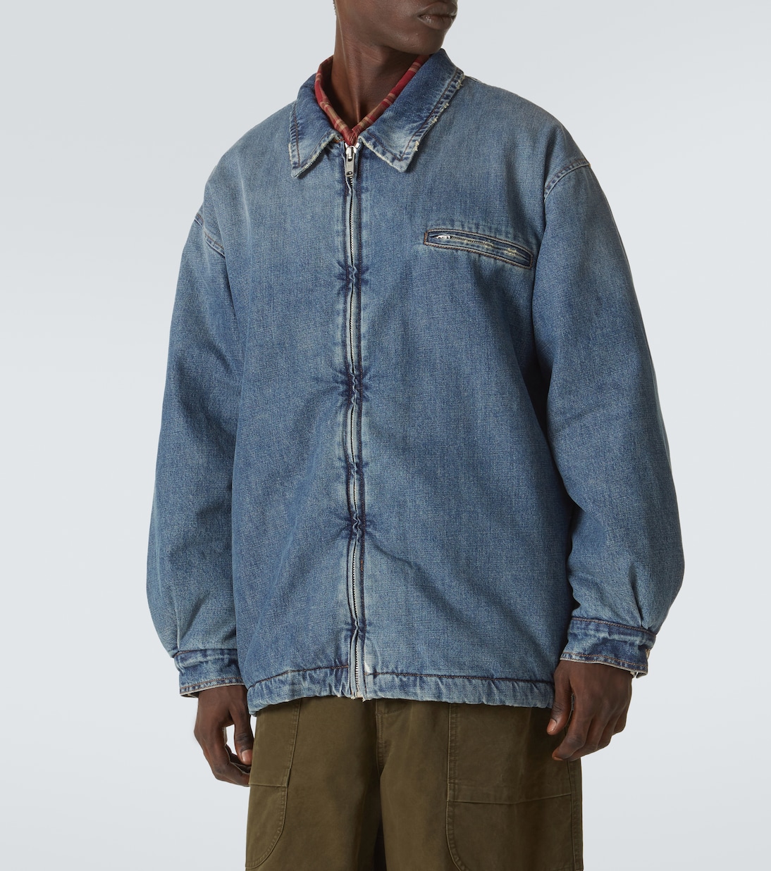 Chaqueta de denim con borrego sintético | ERL