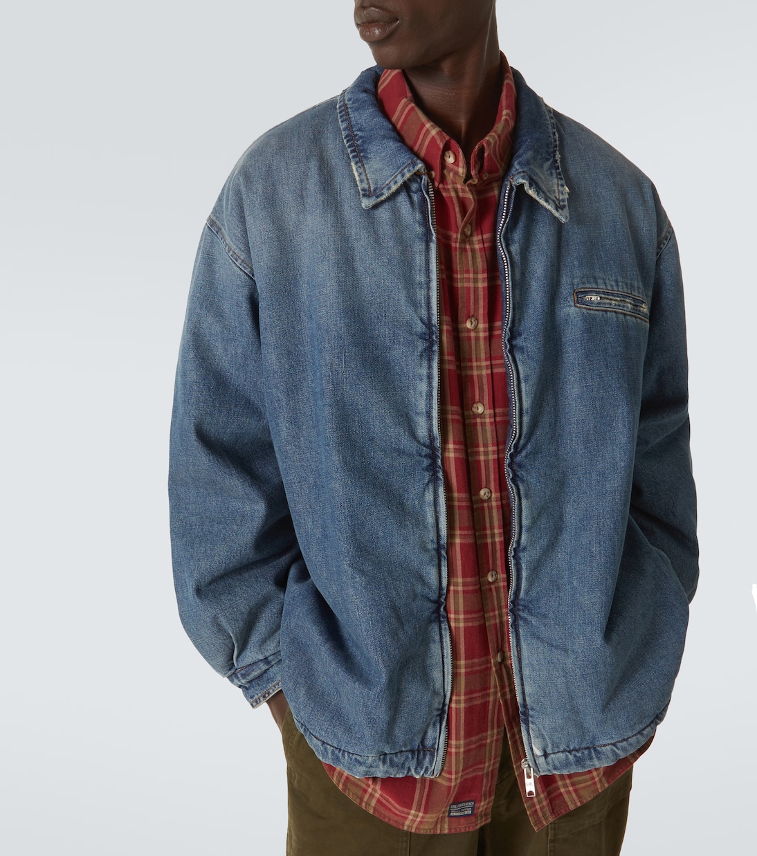 Chaqueta de denim con borrego sintético | ERL