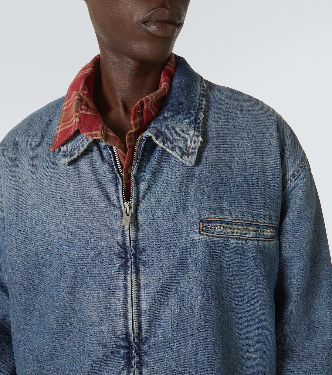 Chaqueta de denim con borrego sintético | ERL