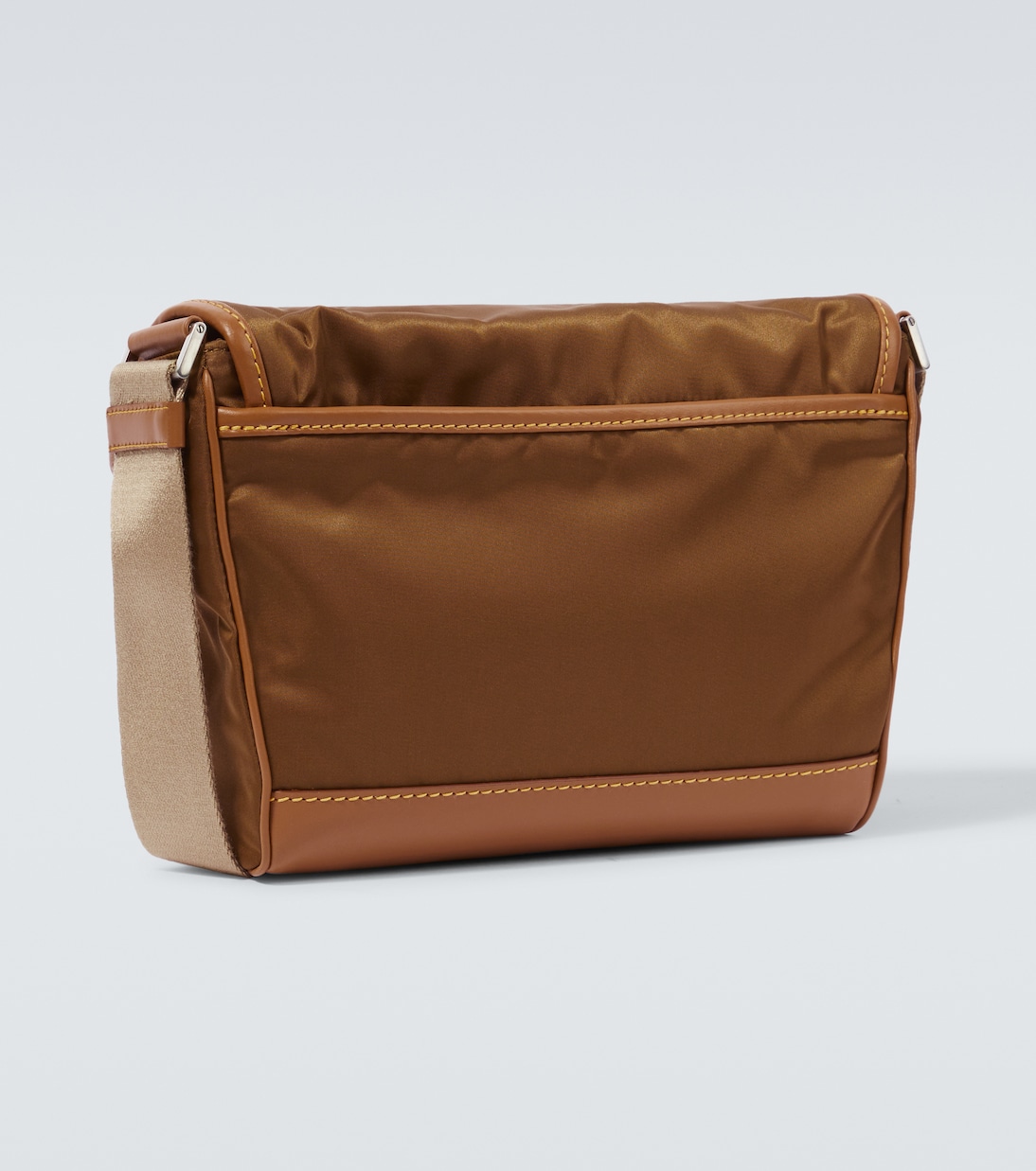 Borsa a tracolla in Re-Nylon con pelle | Prada