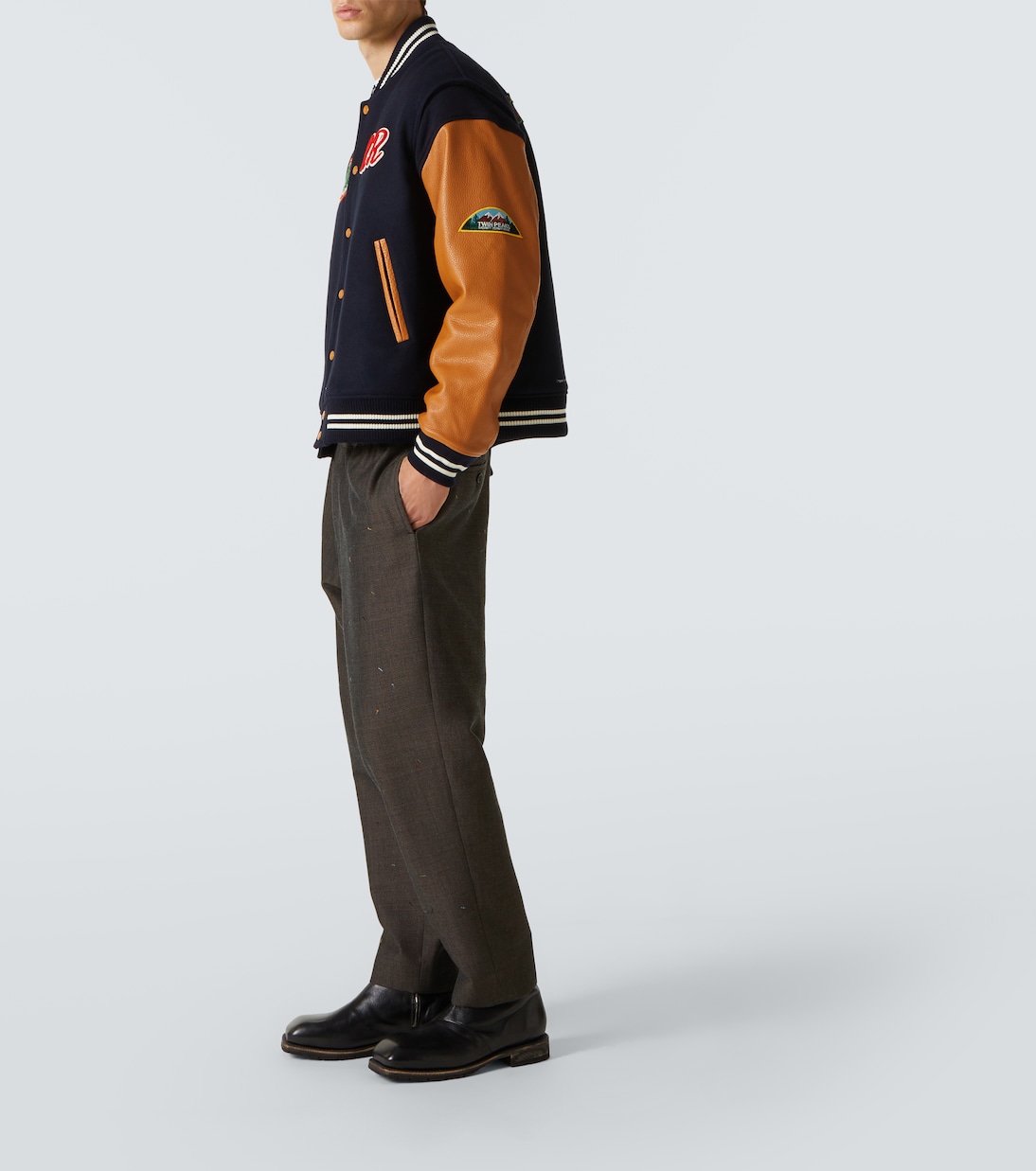 x Twin Peaks® chaqueta varsity con piel | Undercover