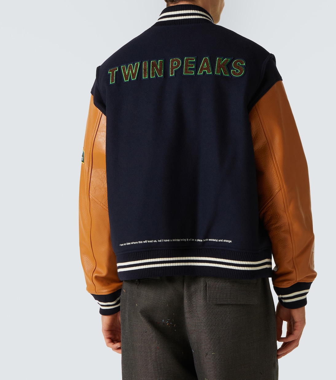 x Twin Peaks® chaqueta varsity con piel | Undercover