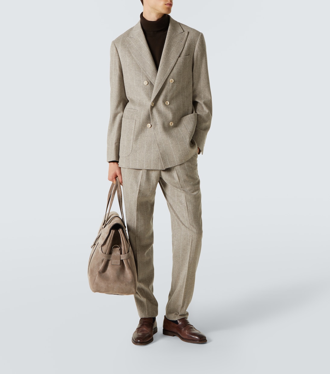 Weekender aus Veloursleder | Brunello Cucinelli
