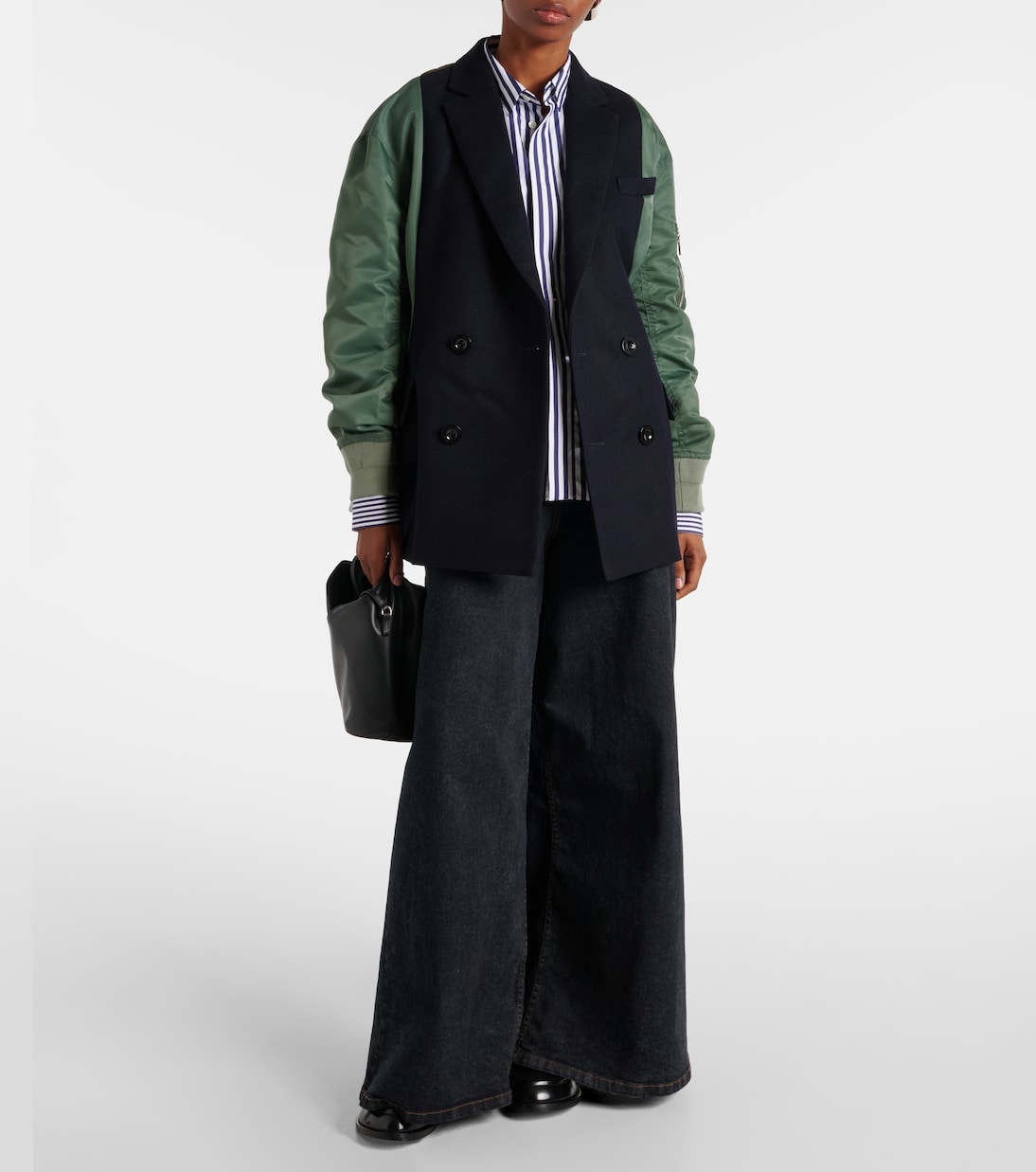 Mantel aus einem Wollgemisch | Sacai