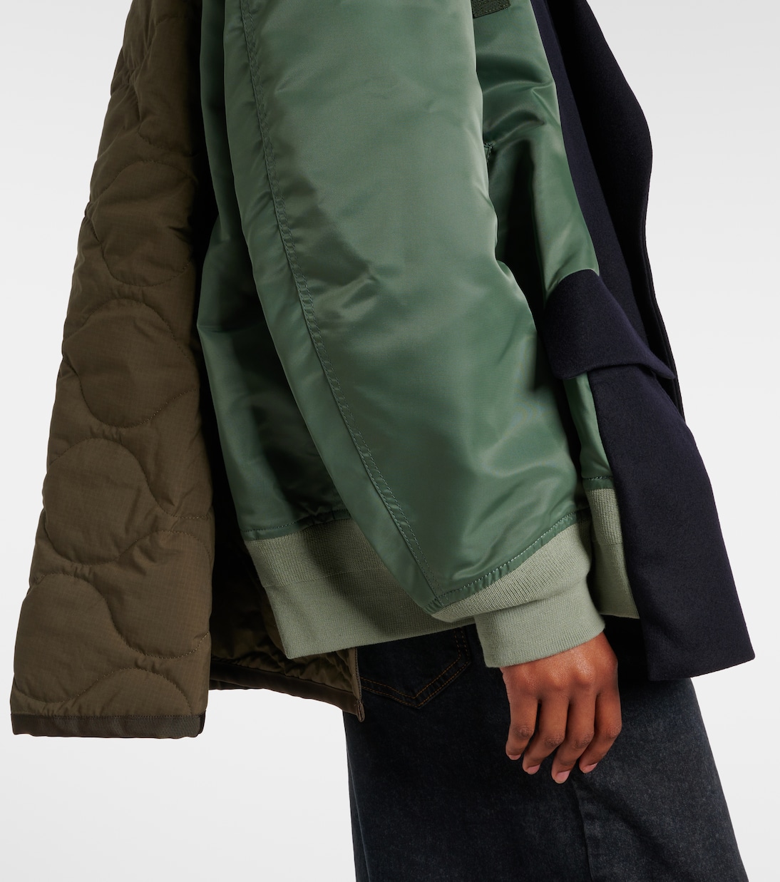 Mantel aus einem Wollgemisch | Sacai