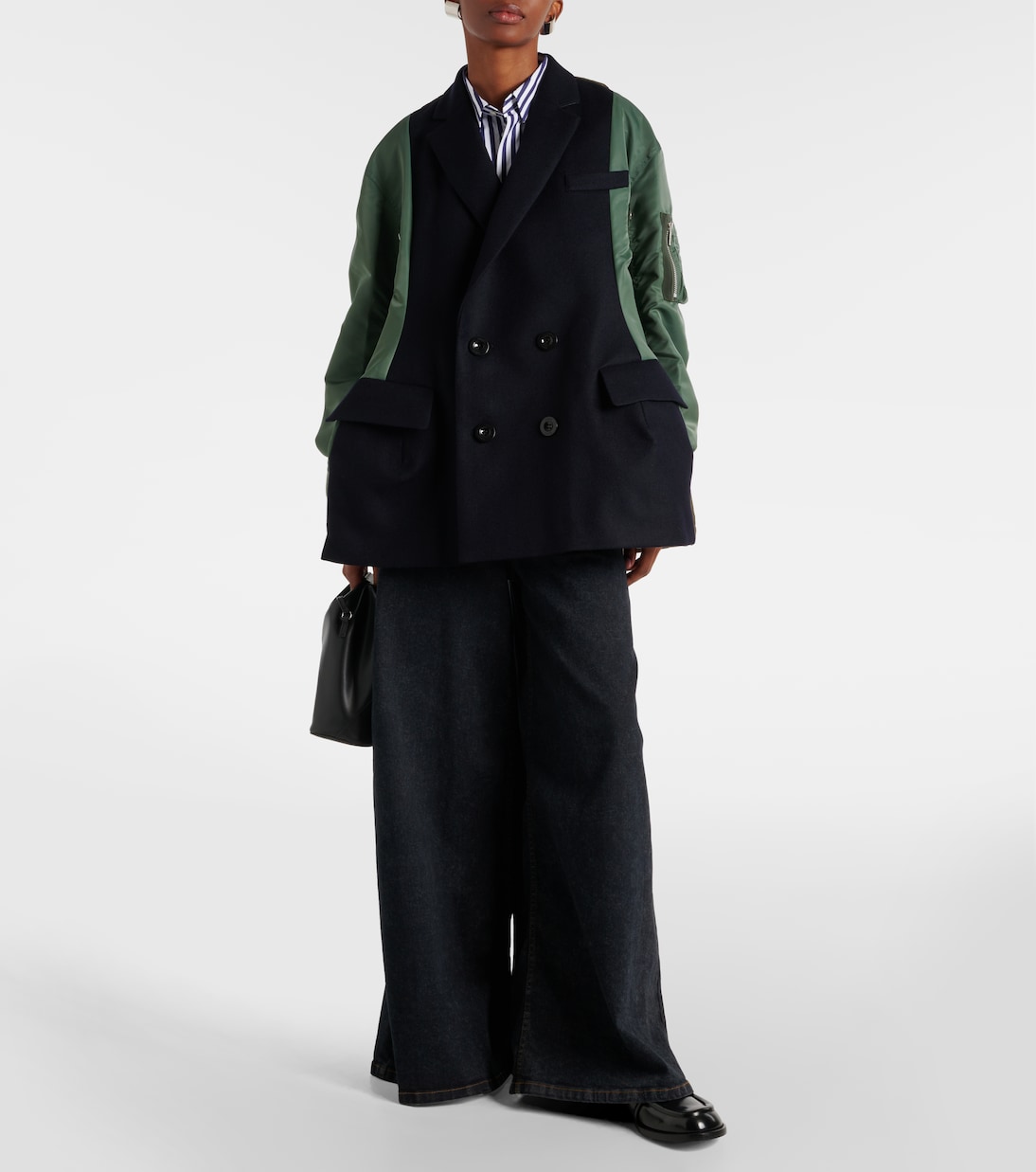 Mantel aus einem Wollgemisch | Sacai
