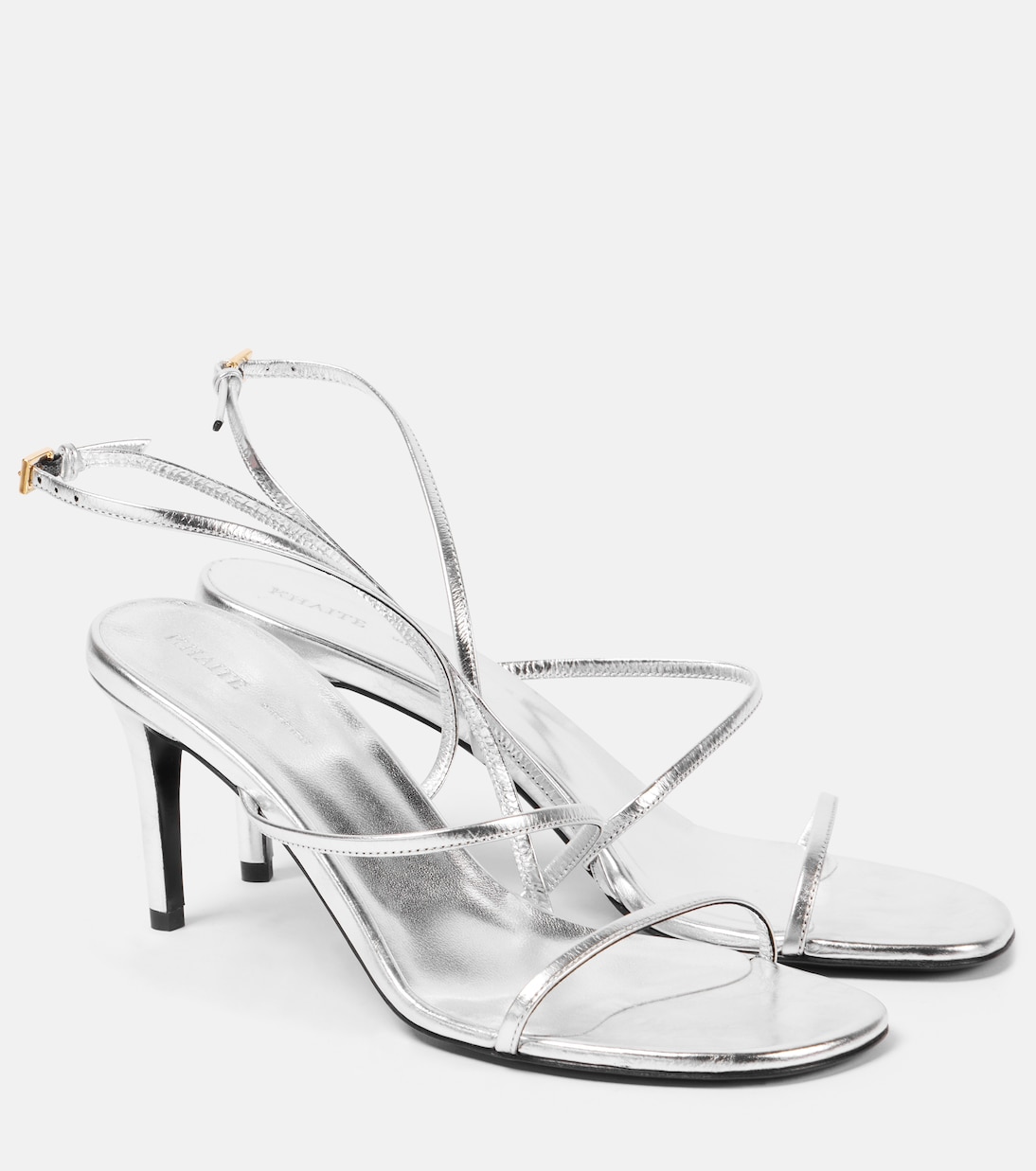 Sandalen Loop 75 aus Metallic-Leder | Khaite