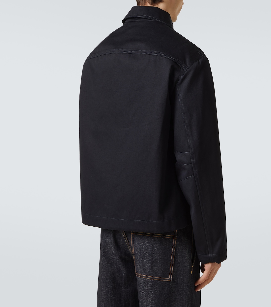 Jacke Web Stripe aus Baumwoll-Gabardine | Gucci