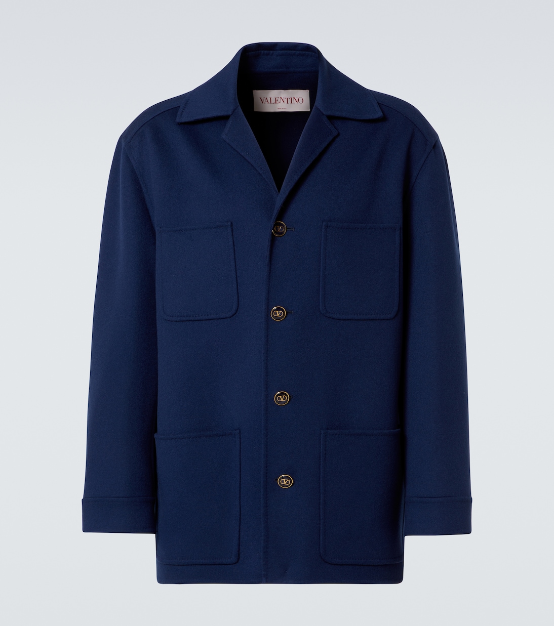 Hemdjacke aus Wolle und Kaschmir | Valentino