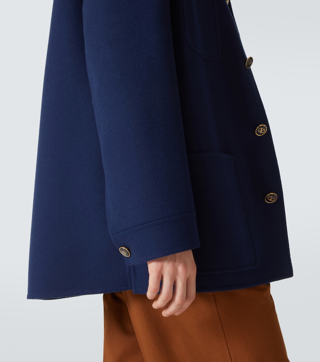 Hemdjacke aus Wolle und Kaschmir | Valentino