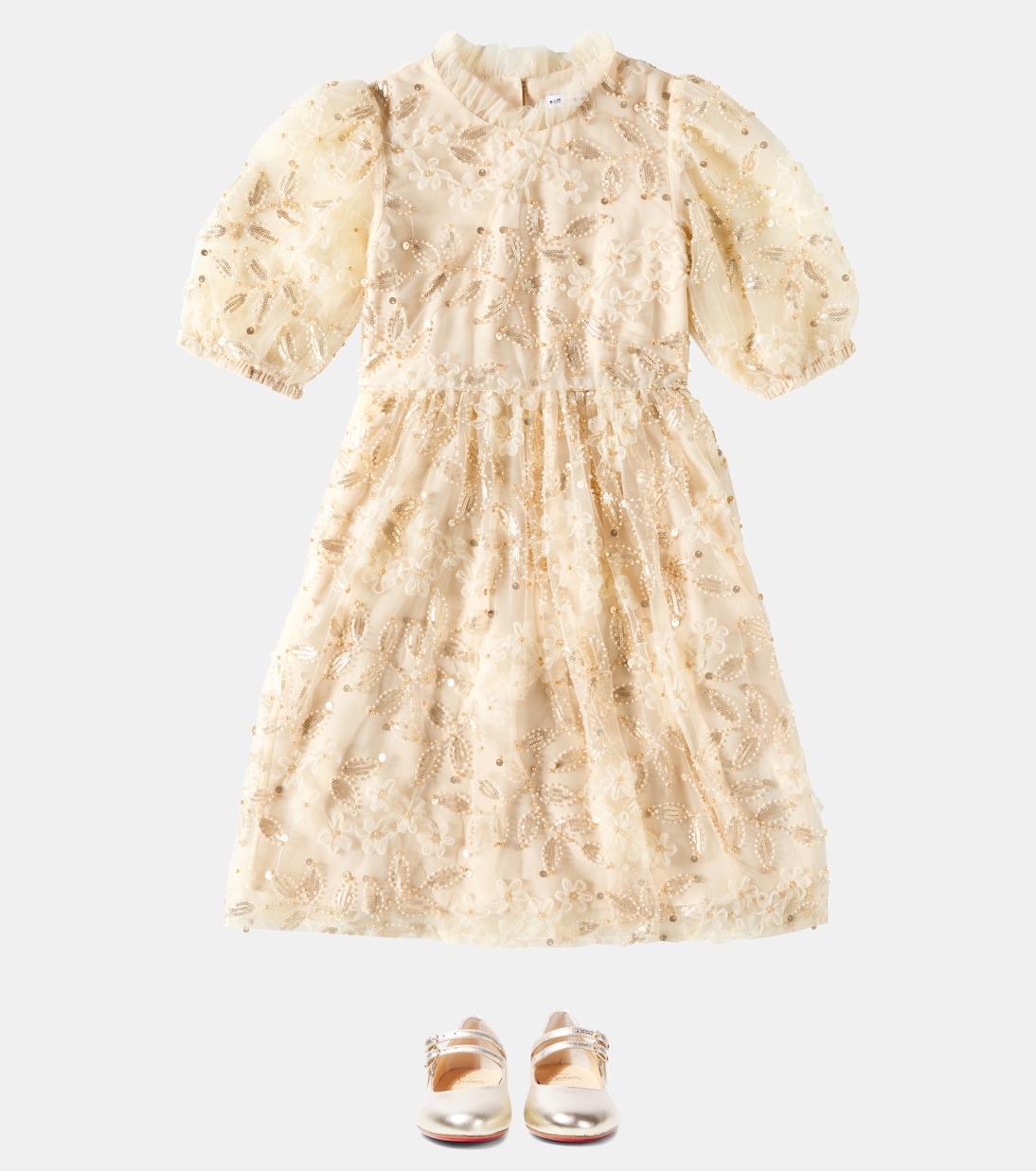 Abito in tulle con paillettes | Self-Portrait Kids
