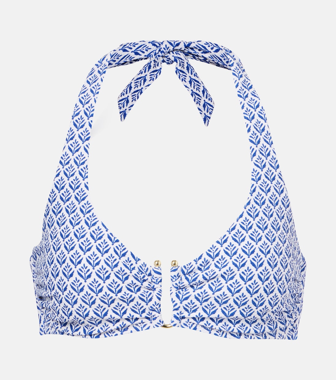 Top bikini Cape Cod U-Bar con stampa | Heidi Klein