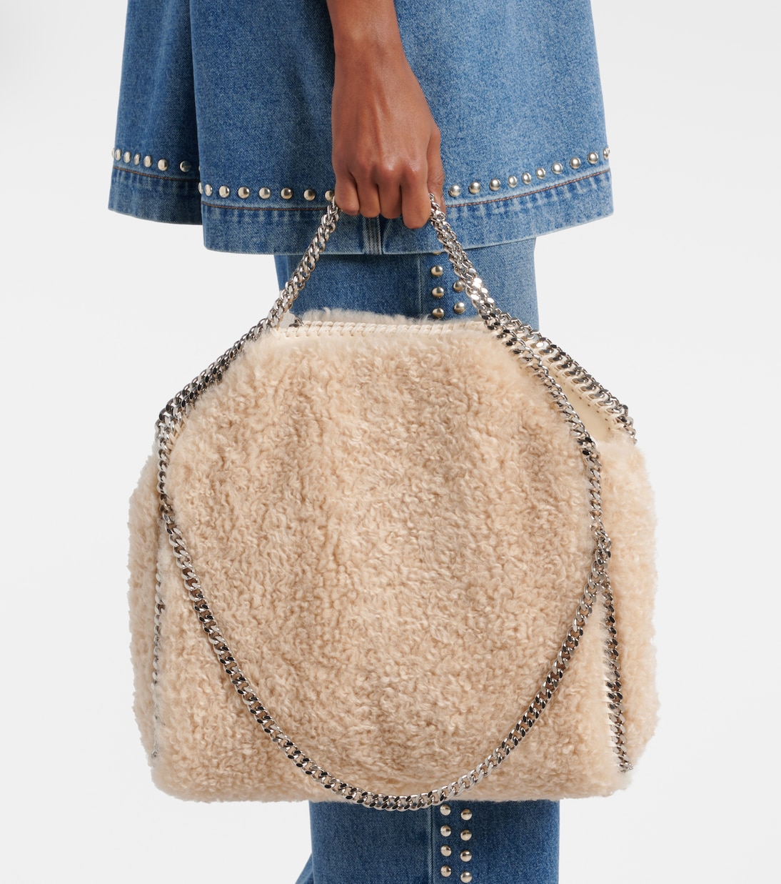 Tote Falabella Large de borrego sintético | Stella McCartney