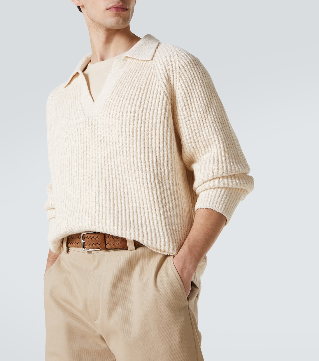 Polo in cotone a coste | Tod's