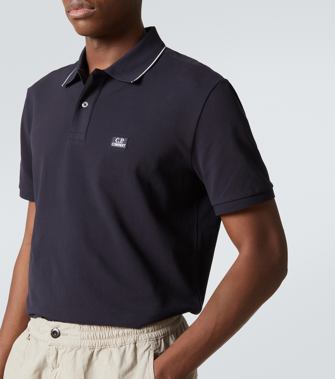 Polo en piqué de mezcla de algodón | C.P. Company