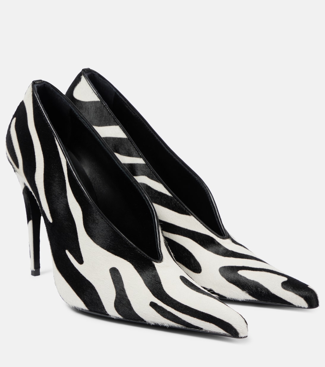 Escarpins en cuir à motif zèbre | Magda Butrym