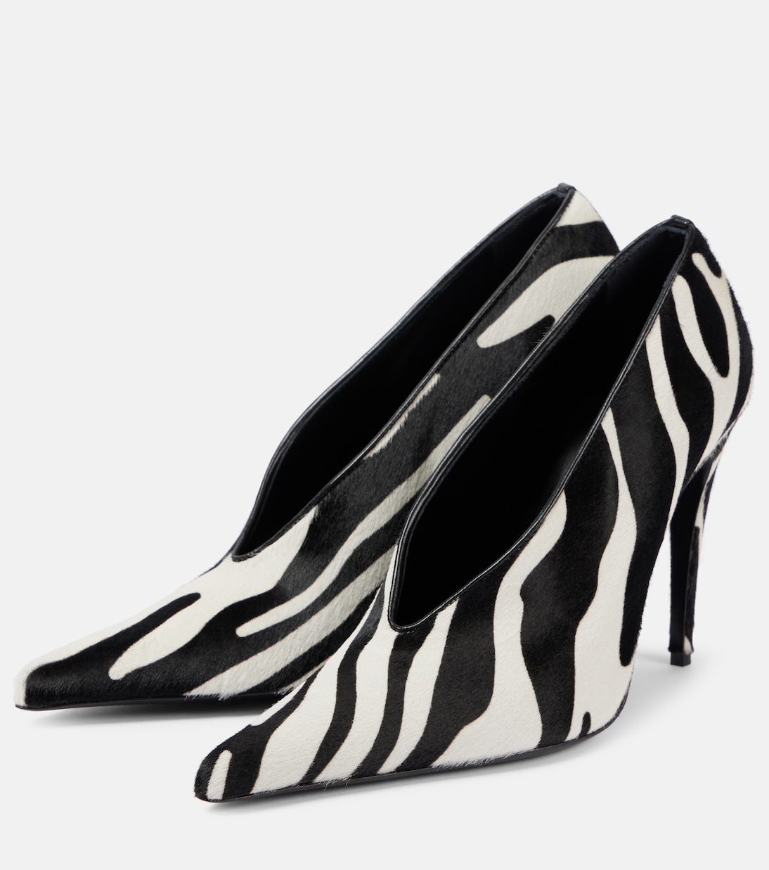 Escarpins en cuir à motif zèbre | Magda Butrym