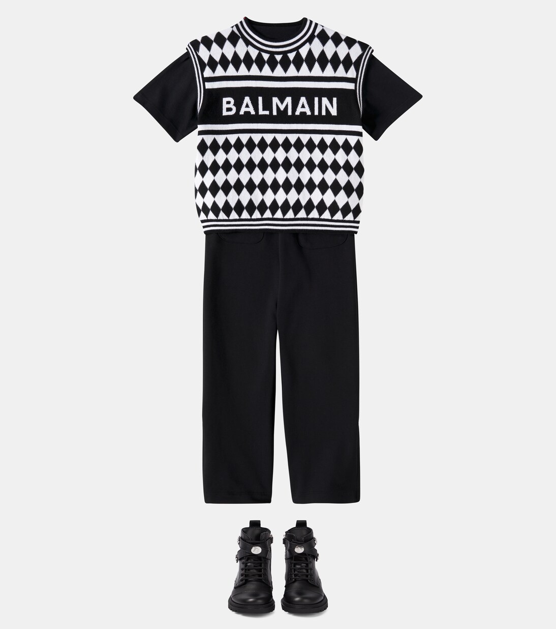 Pantalones deportivos de algodón | Balmain Kids