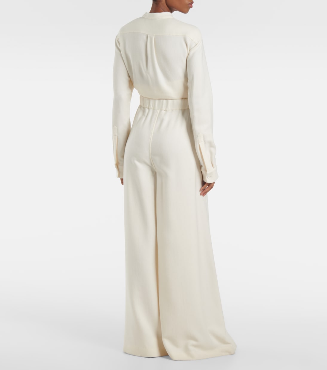 Pantalon ample Gelos en jacquard de laine et soie | Gabriela Hearst