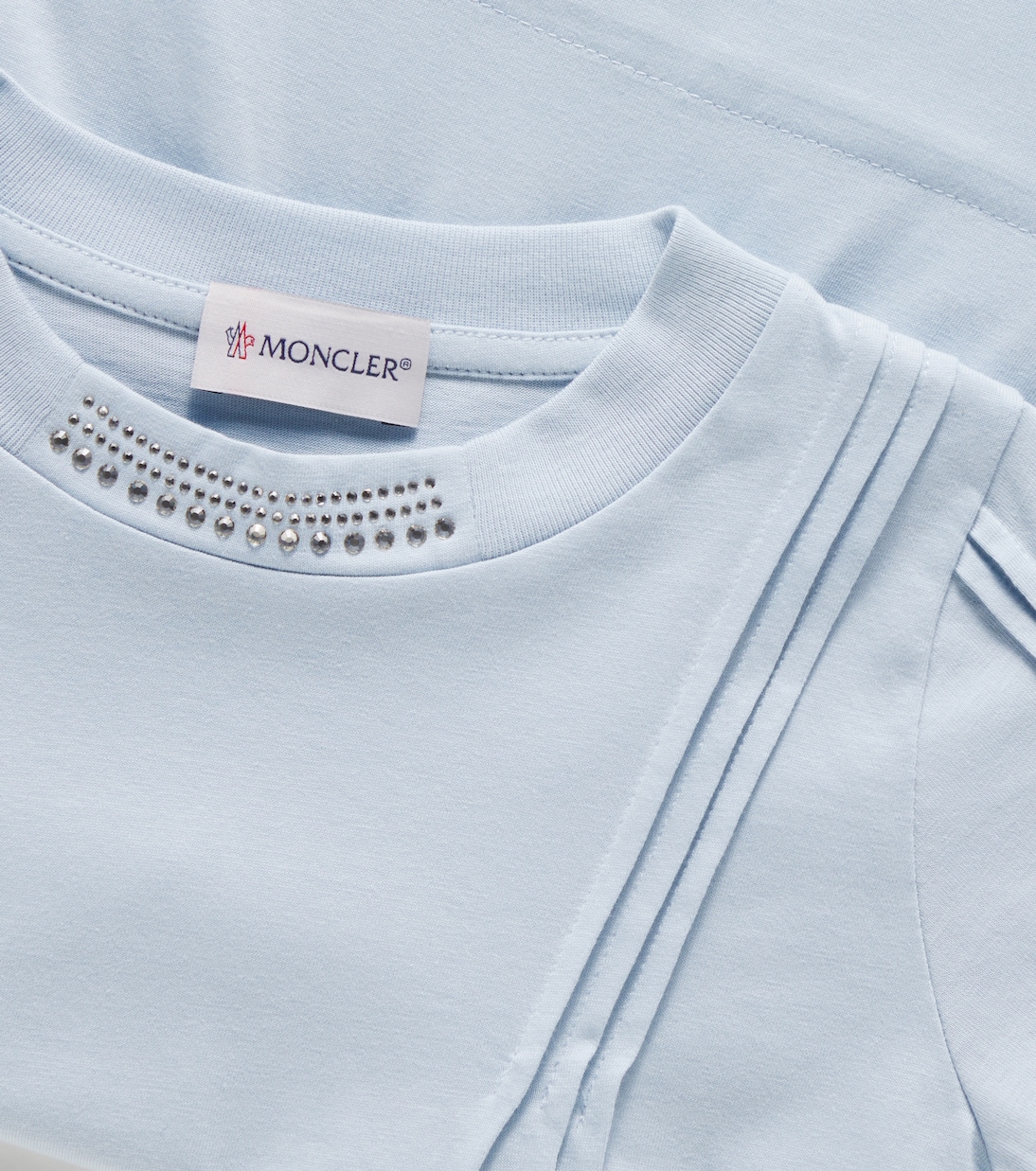 Top aus Jersey mit Kristallen | Moncler Enfant