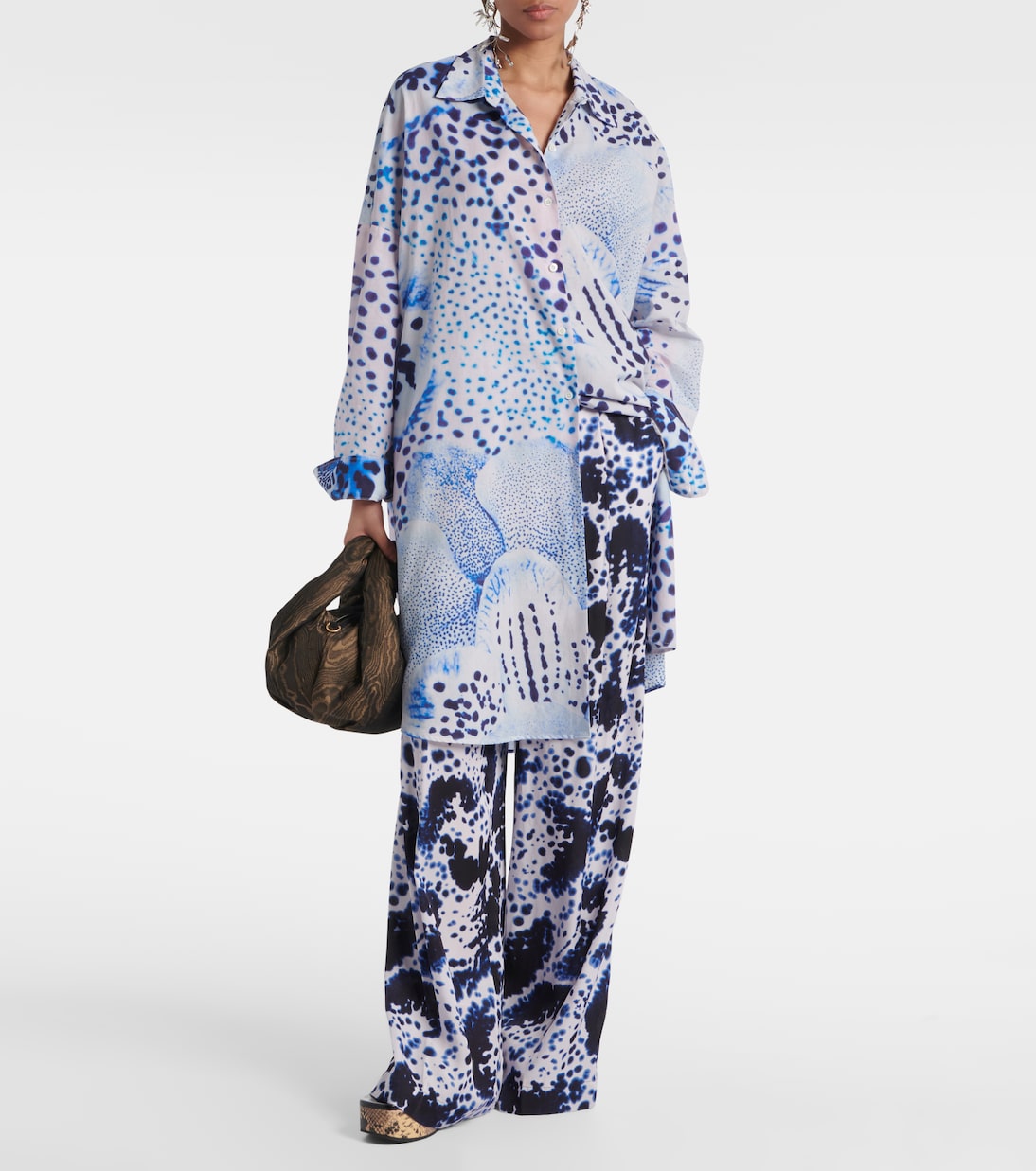 Camicia in voile di cotone con stampa | Dries Van Noten