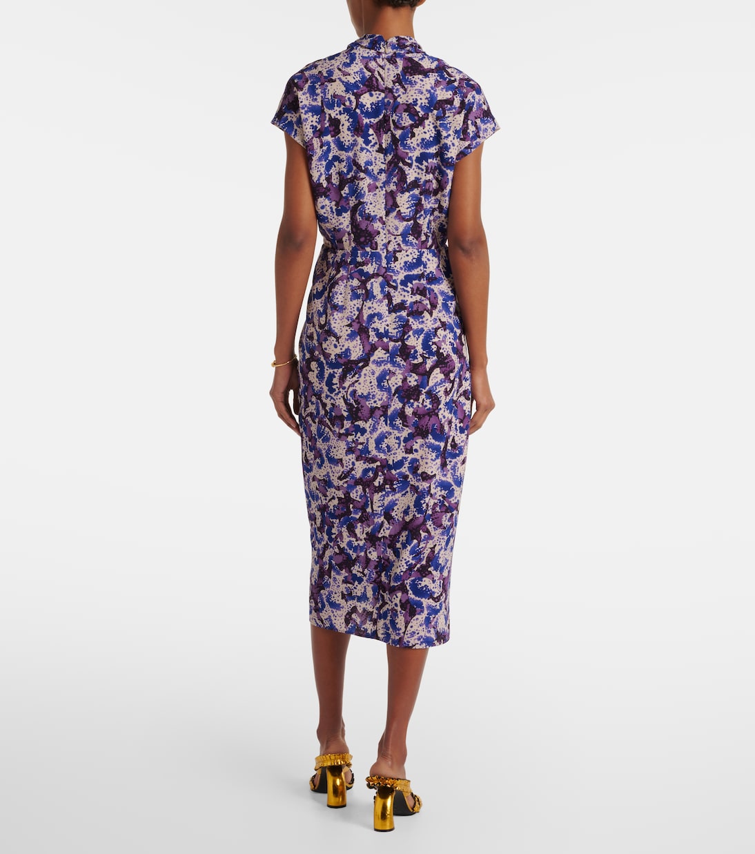 Robe midi imprimée | Dries Van Noten