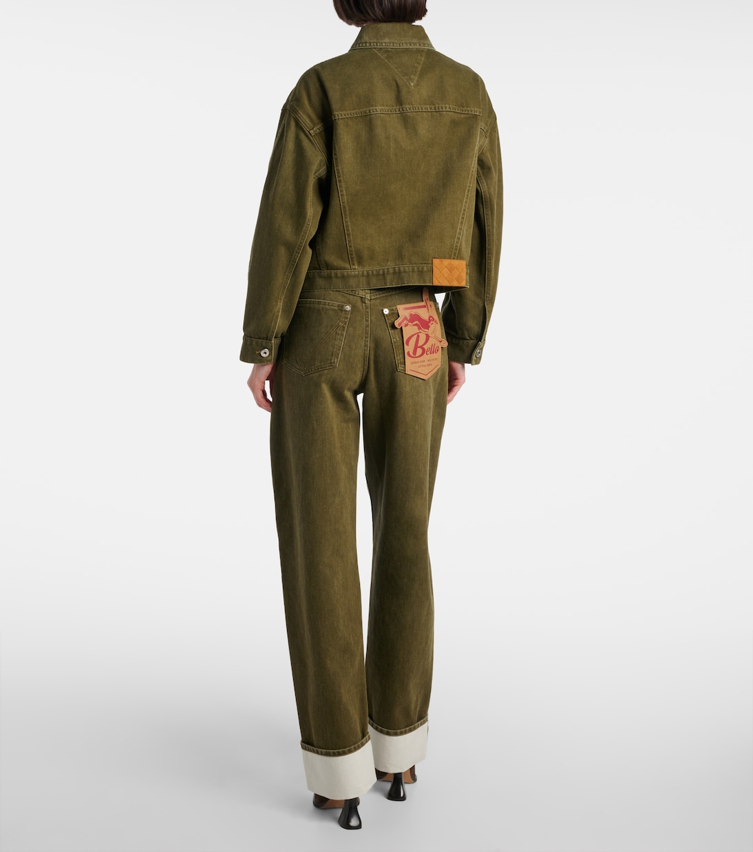 Jeansjacke mit Veloursleder | Bottega Veneta
